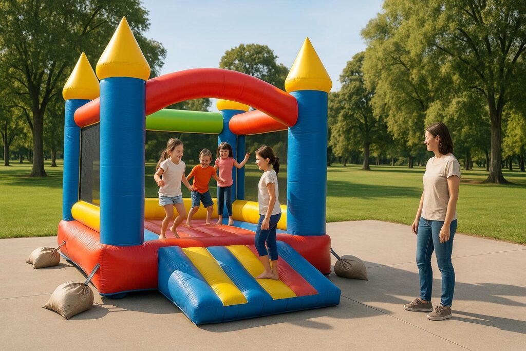 Can You Put a Bouncy Castle on Concrete or in a Public Park?