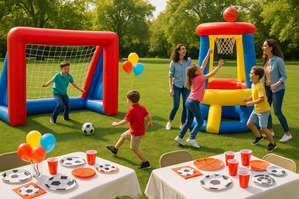 How to Plan a Sports-Themed Party with Inflatables