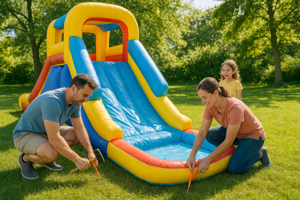 How to Set Up Inflatable Water Slides Safely