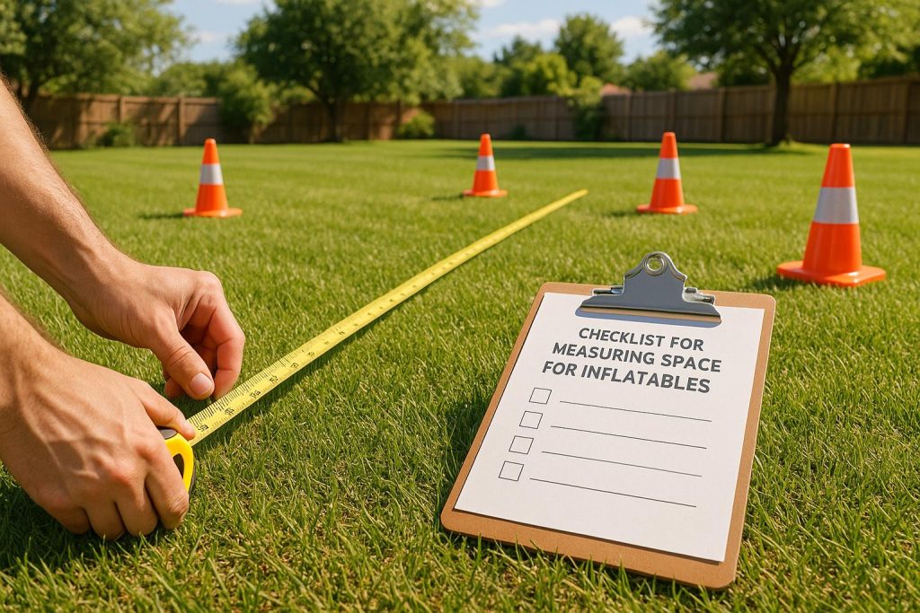 Checklist for Measuring Space for Inflatables