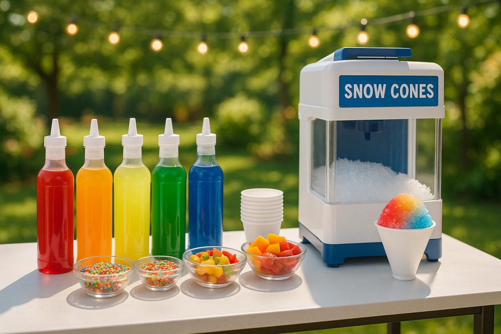 How to Set Up a Snow Cone Station for Parties