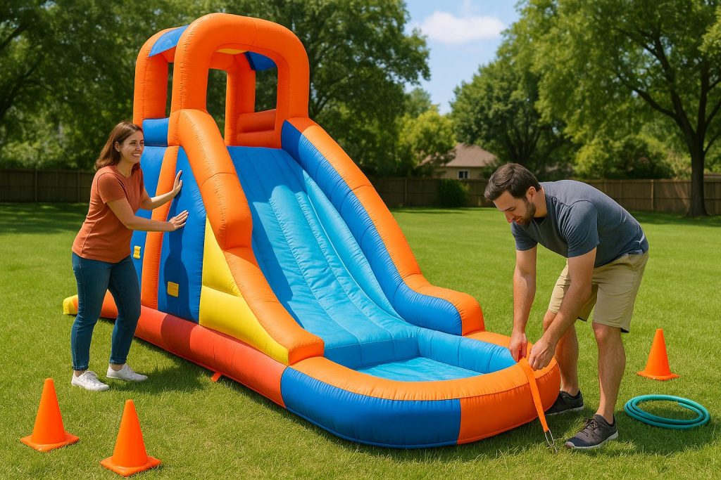 Rain or Shine: Setting Up Water Slides Safely