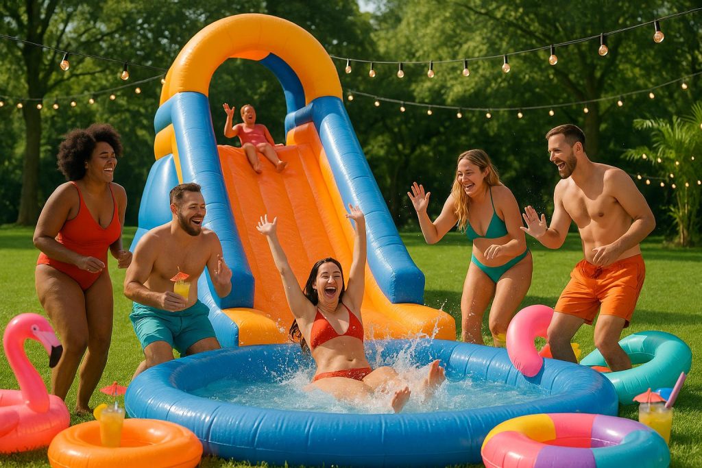 How to Plan an Adult Water Slide Party