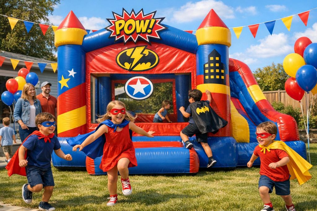 How to Plan a Superhero Bounce House Party