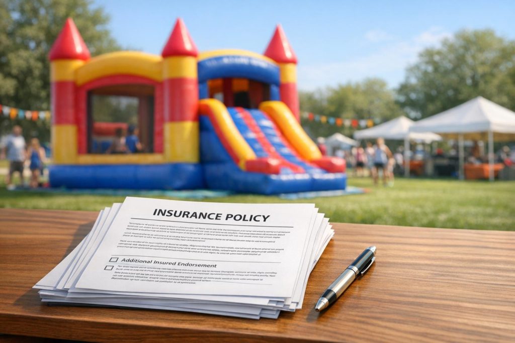 Why Bounce House Rentals Need Additional Insured Endorsements