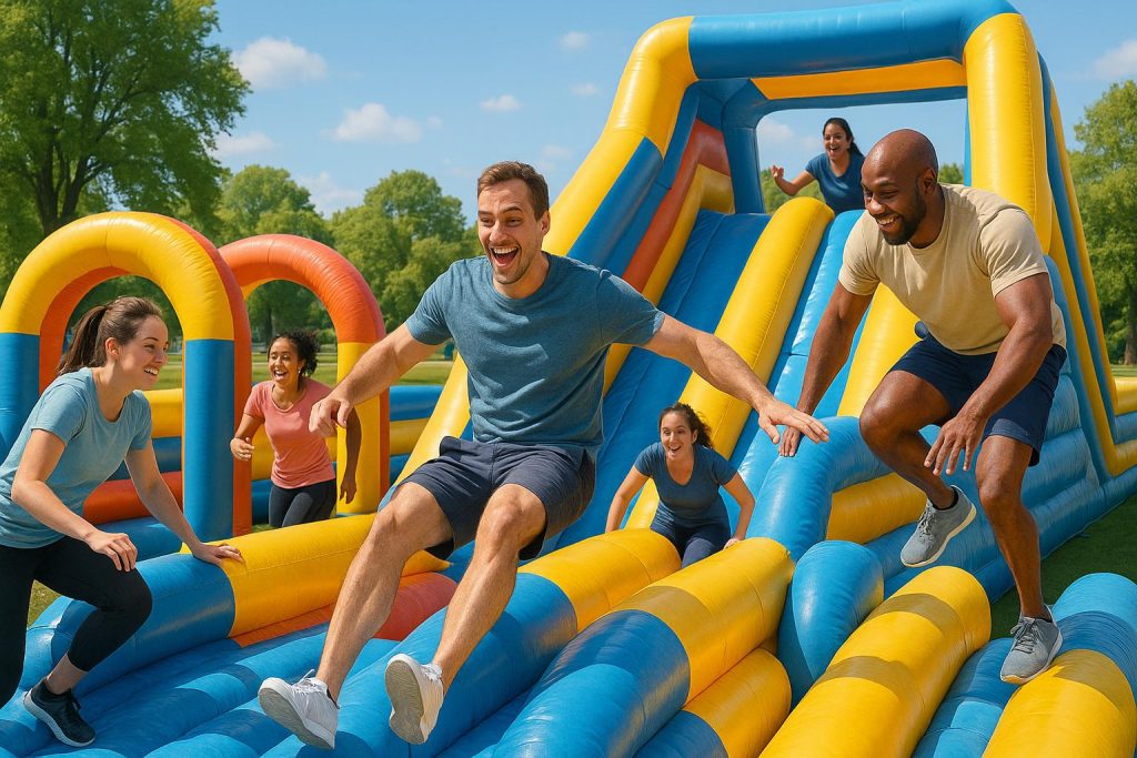 How to Plan Inflatable Challenges for Adults