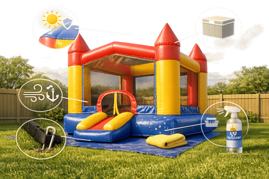 How to Weatherproof Bounce Houses for Outdoor Use