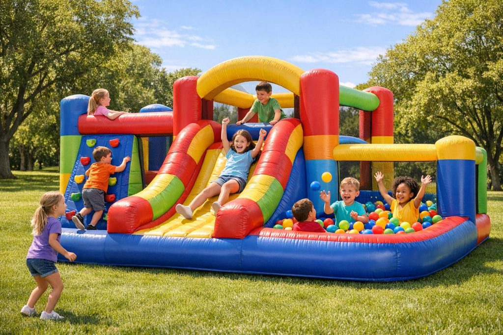Top 7 Interactive Features in Modern Bounce Houses