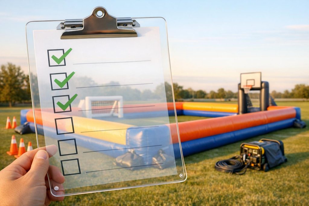 Checklist for Renting Multi-Sport Inflatable Arenas
