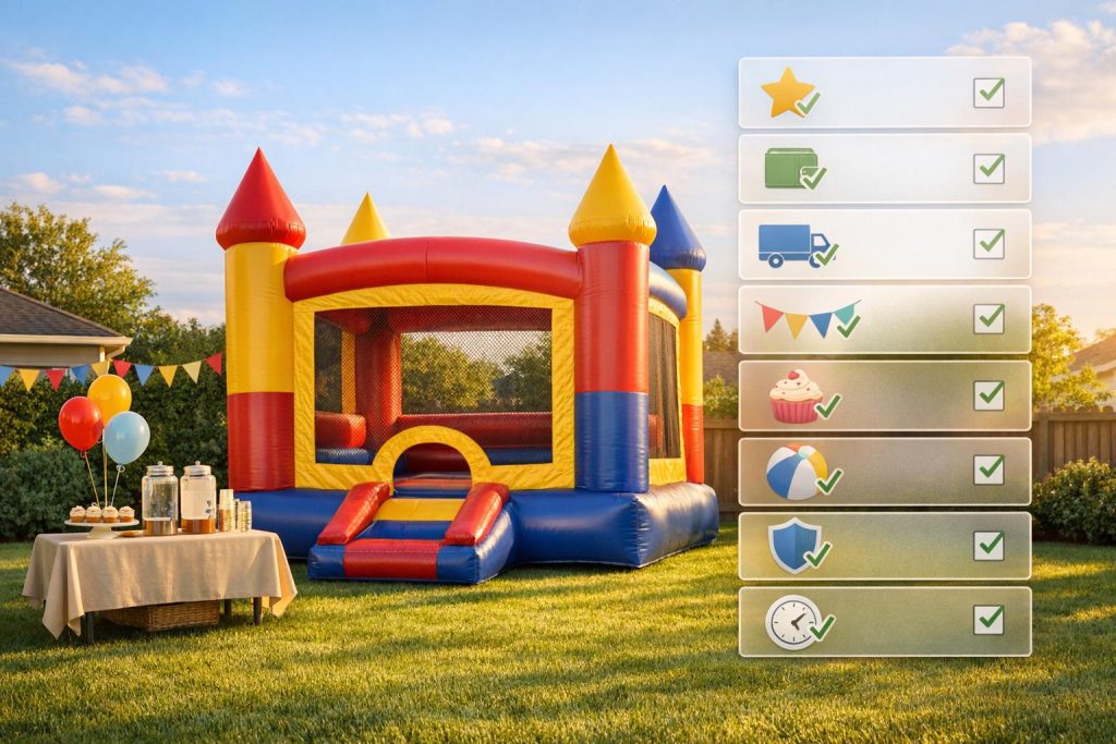 Checklist for Planning a Themed Bounce House Party