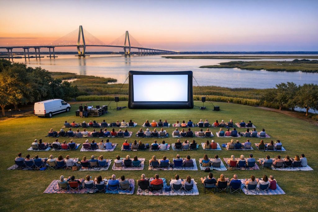 Renting Inflatable Screens in Charleston