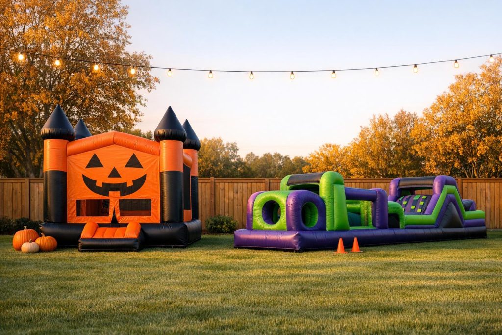 Halloween Bounce Houses vs. Obstacle Courses