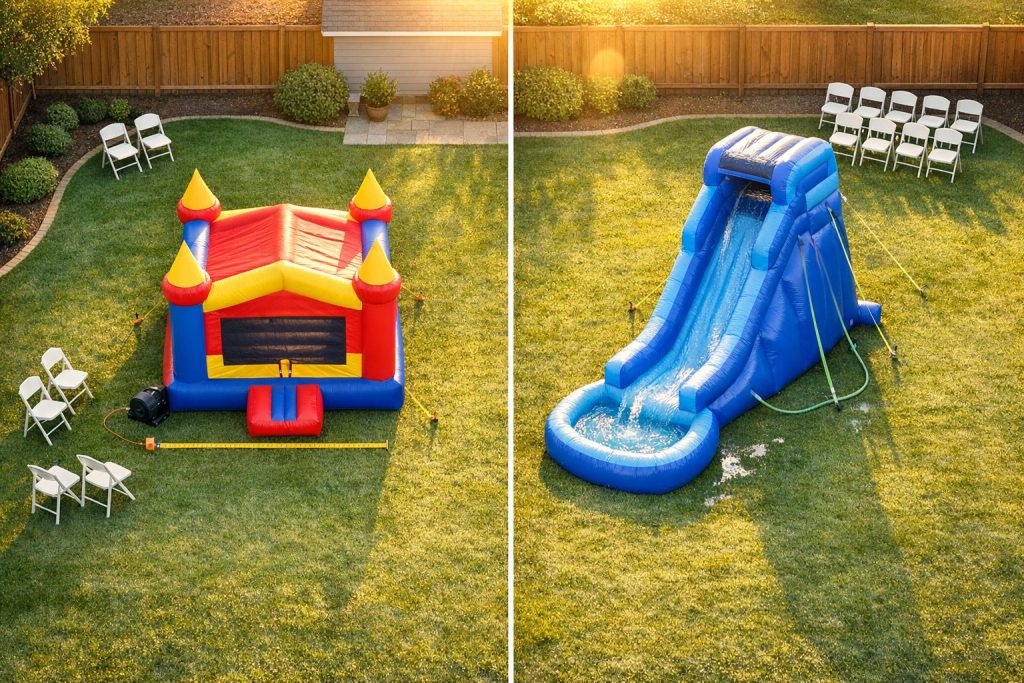 Bounce House vs. Water Slide Costs