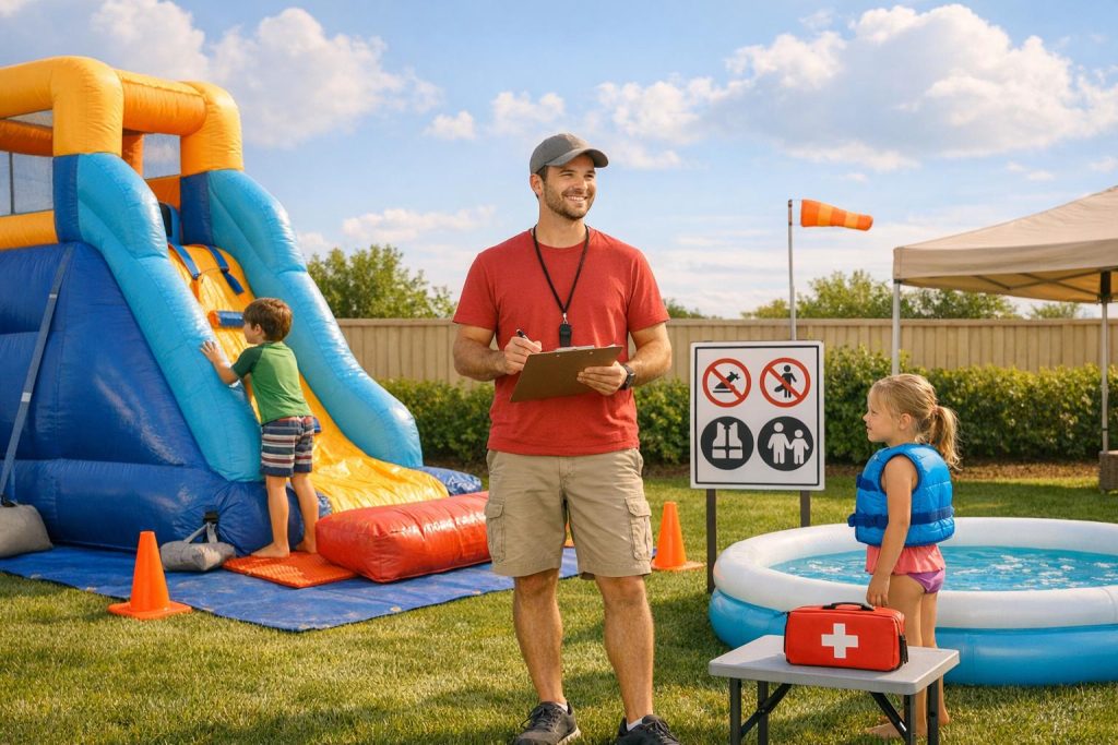Water Slide vs. Pool: Safety Tips for Rentals