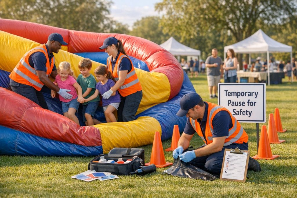 How to Handle Damaged Bounce Houses at Events