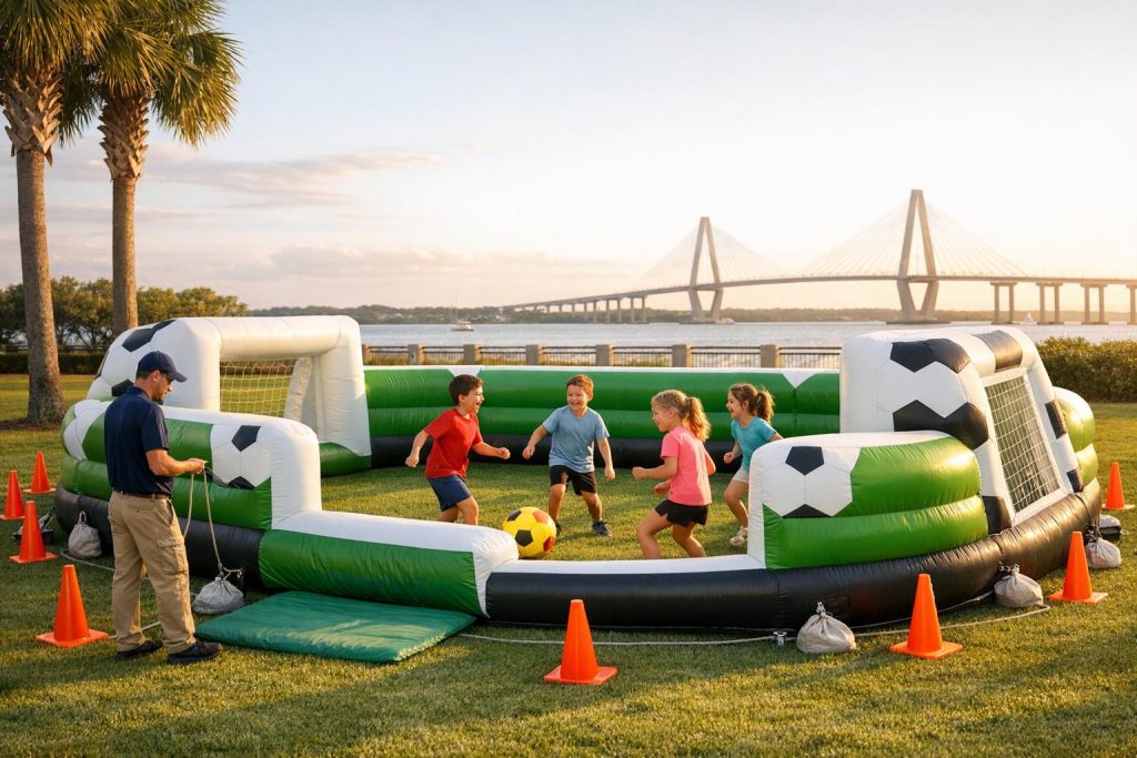 Soccer-Themed Inflatables for Charleston Events