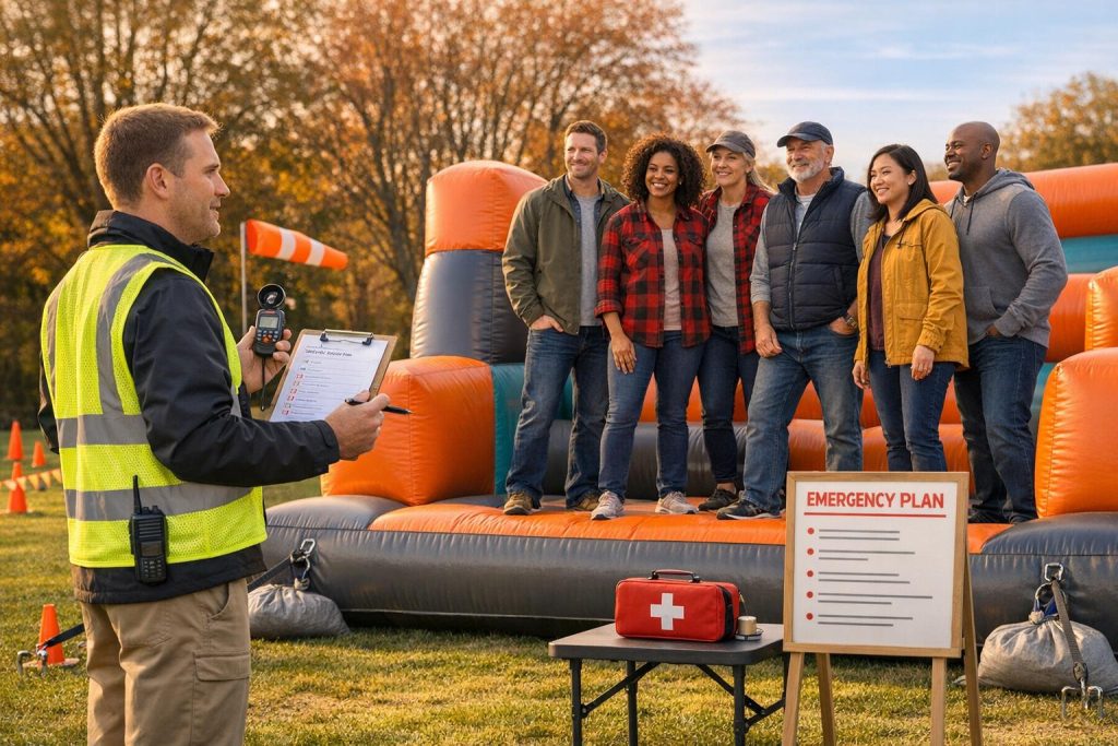 Safety Tips for Fall Team-Building with Inflatables