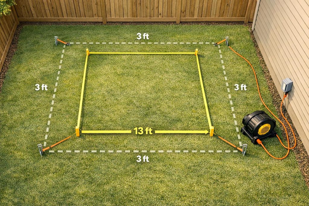 How to Measure Space for a Bounce House