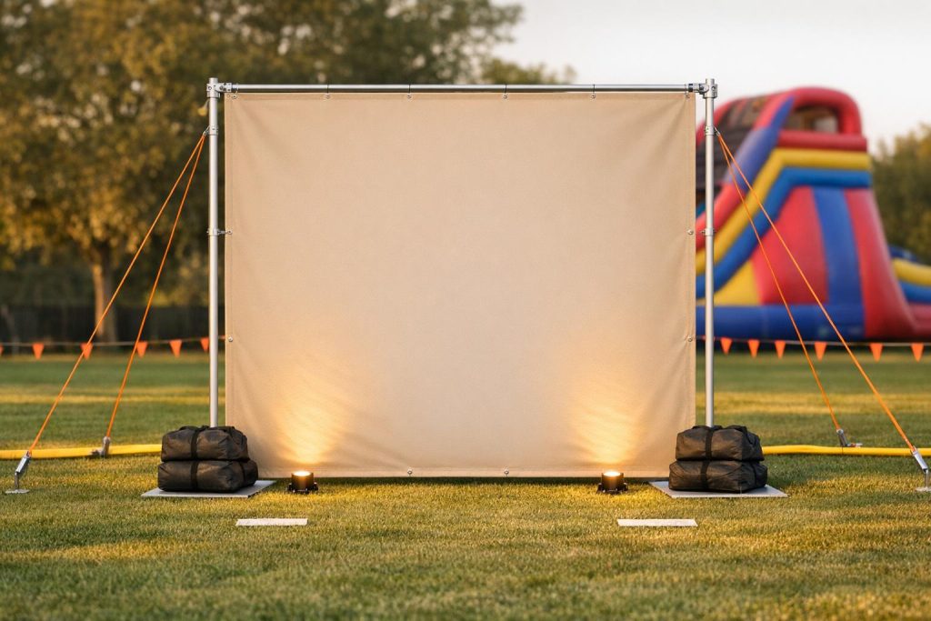 How to Set Up Backdrops for Inflatable Events