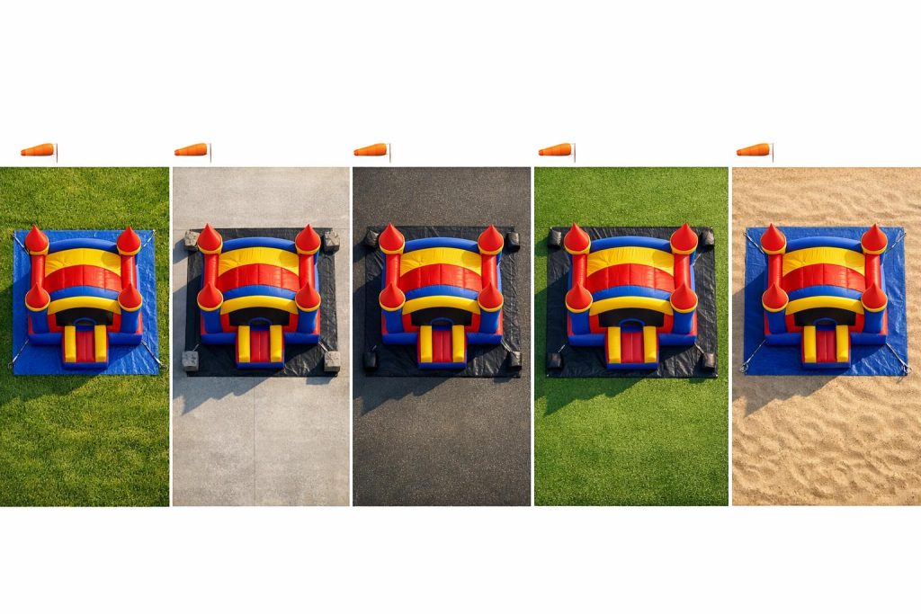Best Surfaces for Bounce House Setup