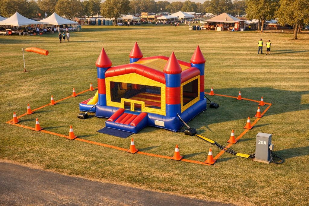 Bounce House Placement for Big Events