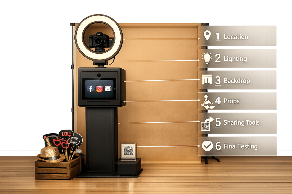 Checklist for Setting Up a Social Media-Ready Photo Booth